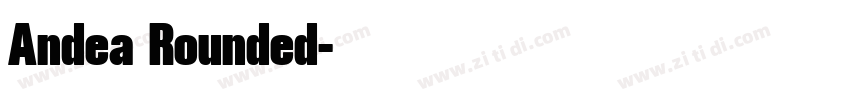 Andea Rounded字体转换